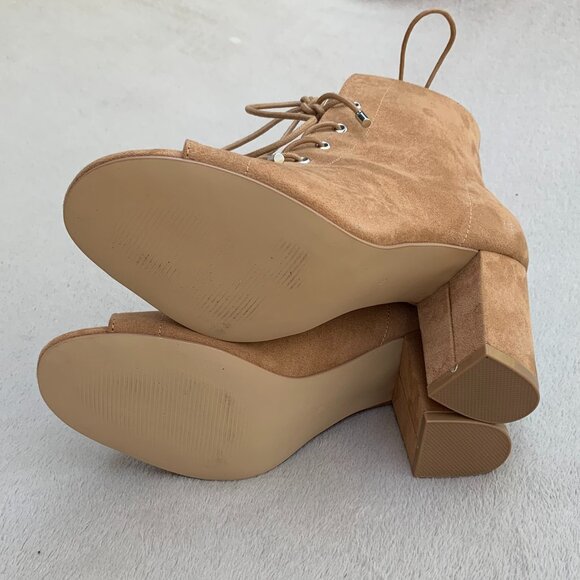 Guess GW Daly Peep Toe Lace-Up Booties - Picture 11 of 14